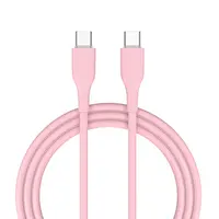 Type-C to Type-C Silicone Cable - Fast Charging - Anti-Tangling - Suitable for Daily Use of Smartphones and Tablets - USB-C to USB-C Cable